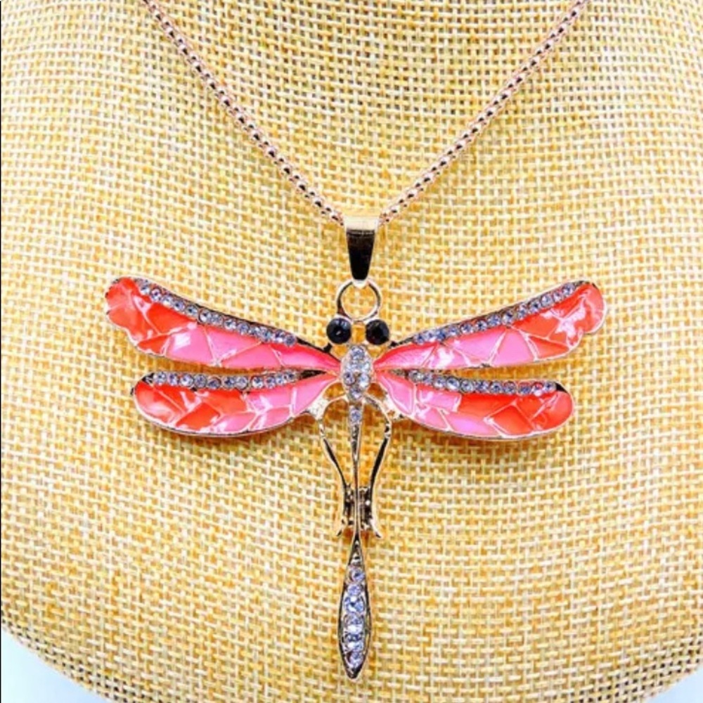 BETSEY JOHNSON~ DragonFLY Necklace - Picture 7 of 7